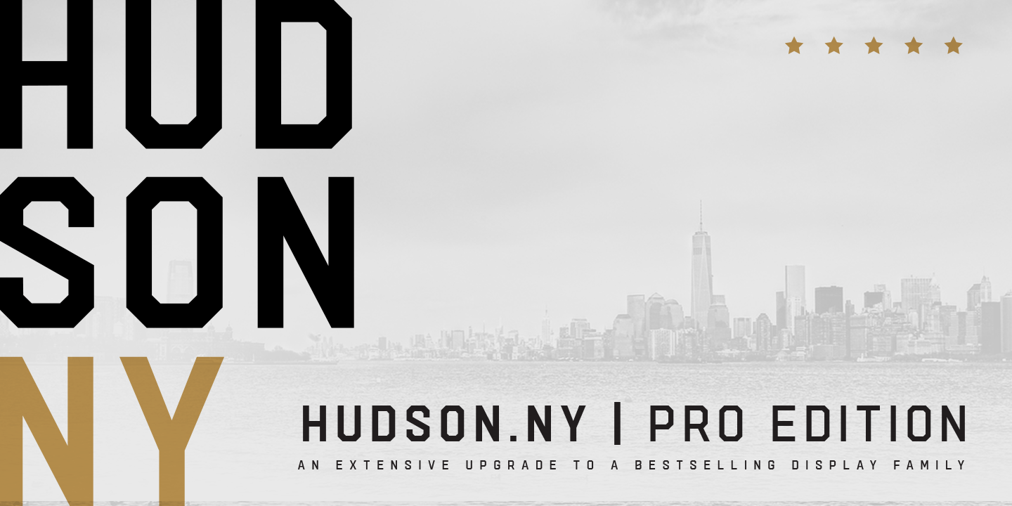 Przykładowa czcionka Hudson NY Pro Slab #1